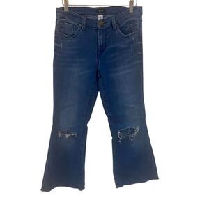 BDG cut off raw hem cropped jeans distressed size 27